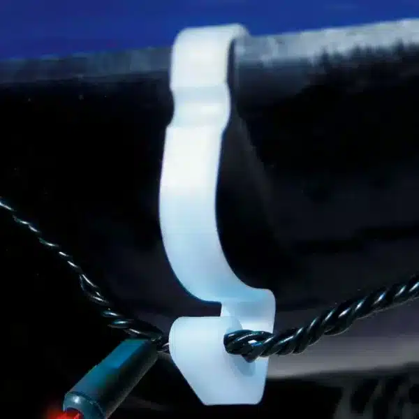 16 giant gutter hooks outside hanging display
