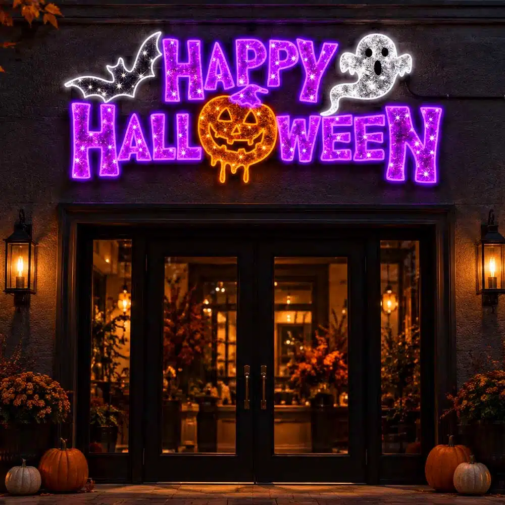 Happy-Halloween-2D-Decoration-Feature-Entrance-Wall-Display Happy Halloween 2D decoration large feature entrance wall display