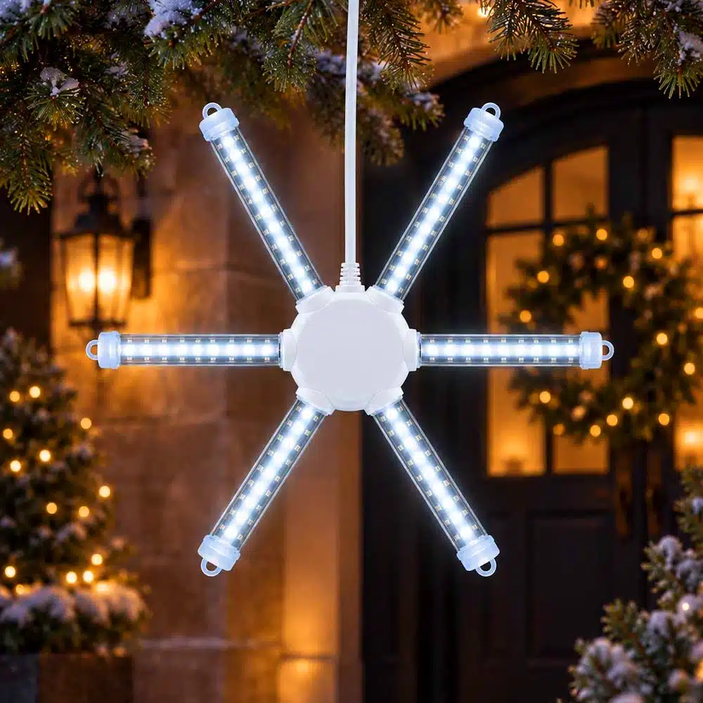 Ice-white-led-snow-tube-meteor-light-37cm-outside-display Ice white LED snow tube meteor light 37cm outside display
