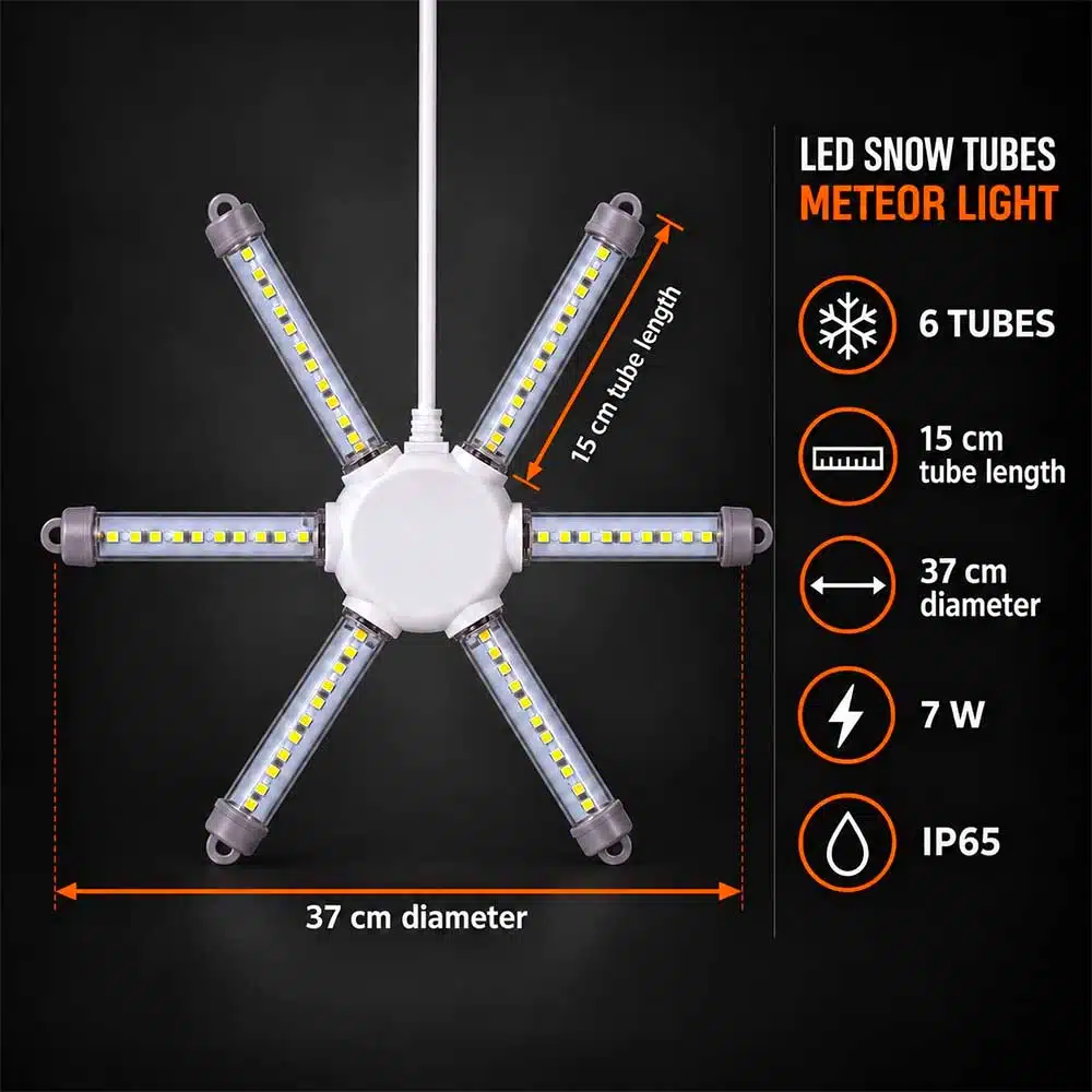 Ice-white-led-snow-tube-meteor-light-37cm-specifications Ice white LED snow tube meteor light 37cm specifications