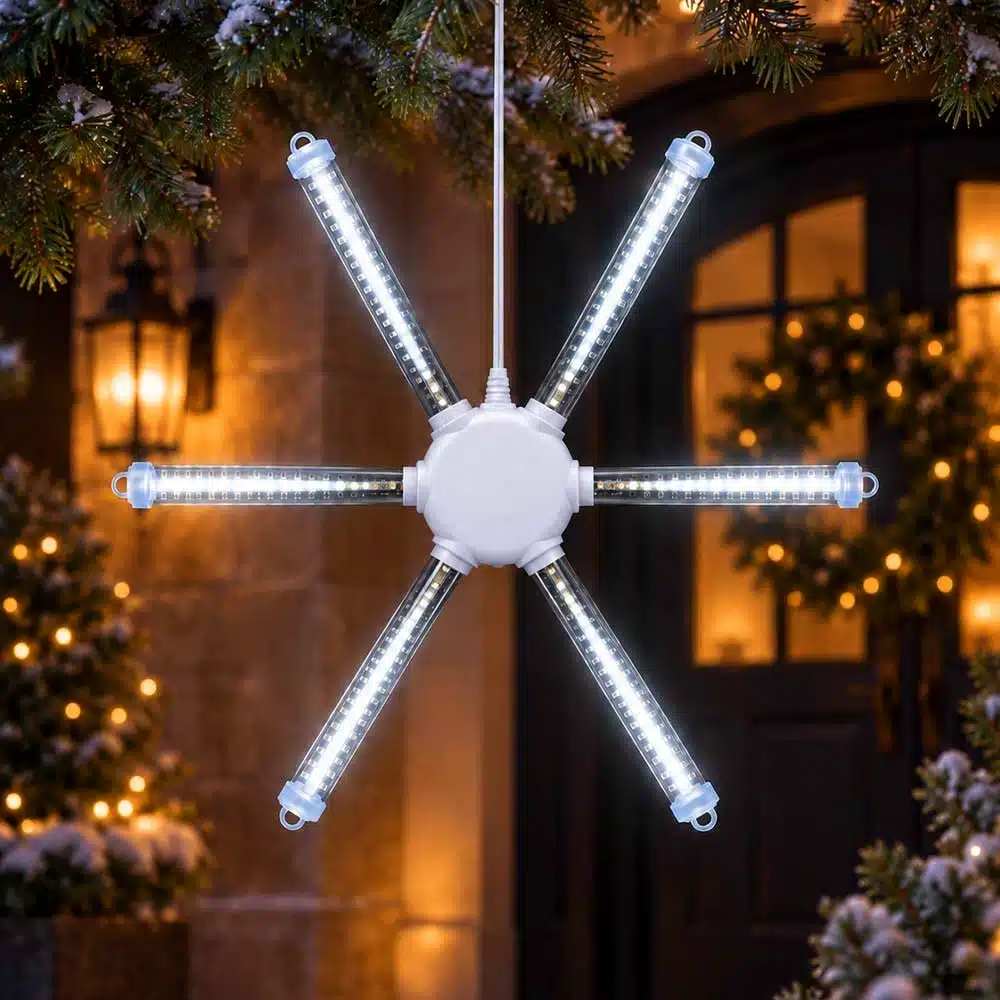 Ice-white-led-snow-tube-meteor-light-47cm-outside-display Ice white LED snow tube meteor light 47cm outside display