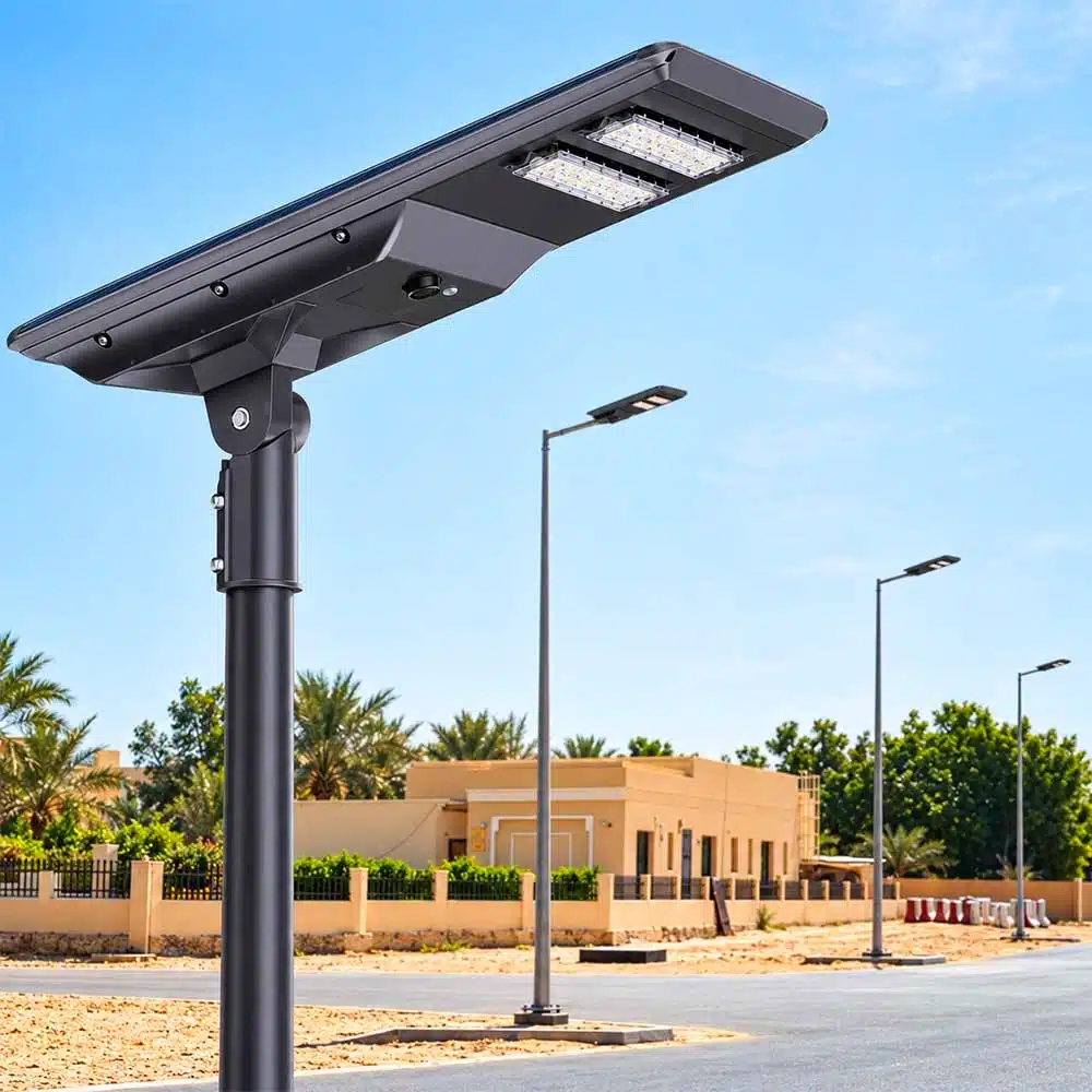 60W-All-in-One-Solar-Street-Light-Head-Installation 60W all in one solar street light head installation