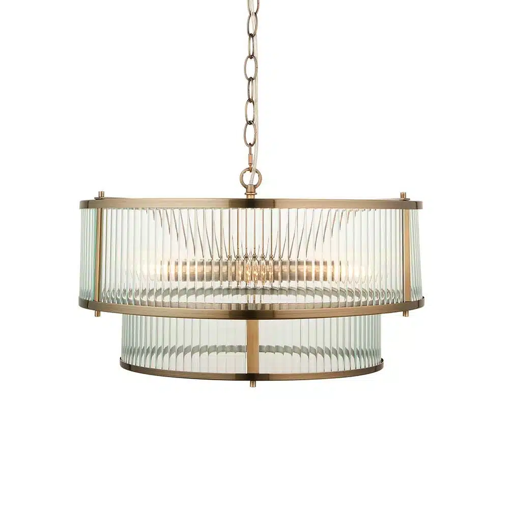 Endon-110944-Ridgeton-5-Light-Tiered-Antique-Brass-Pendant-Light-Product-View Endon 110944 Ridgeton 5 light tiered antique brass pendant light product view