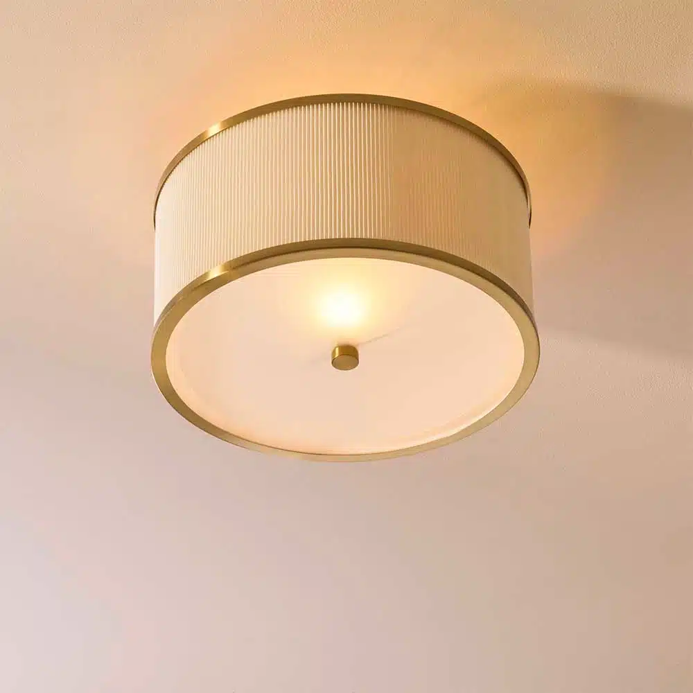 Endon-121988-Lexi-Brushed-Aged-Brass-Flush-Pendant-Ceiling-Light-Bottom-View Endon 121988 Lexi brushed aged brass flush pendant ceiling light bottom view