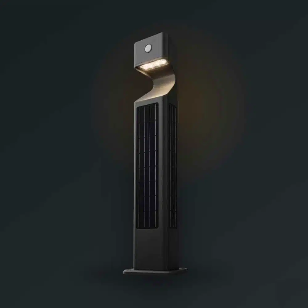Woodpecker-TRI-180-Solar-LED-Bollard-Light-IP65-rated Woodpecker TRI180 solar LED bollard light IP65 rated