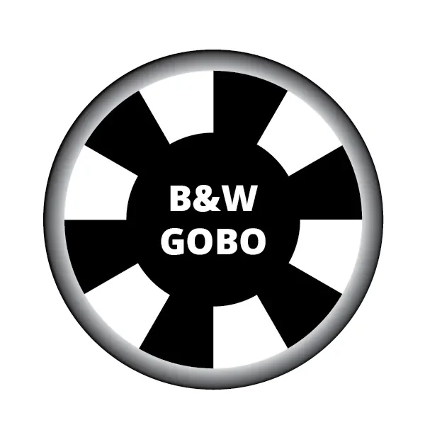 Black and white gobo