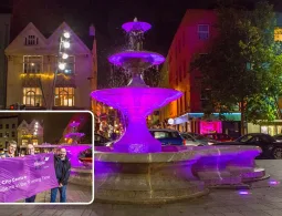 Excellence in the evening time Berwick Fountain