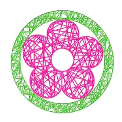 Flower & Halo Hanging Decoration