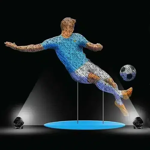 Football structure for ground decorations
