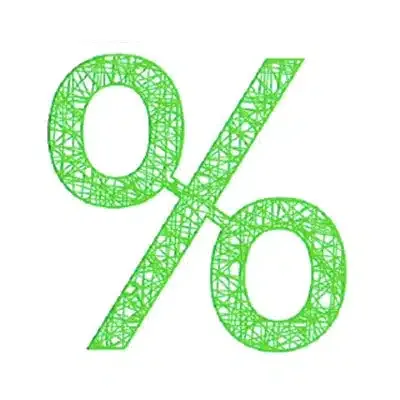 Percentage Hanging Decoration