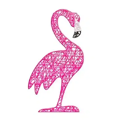 Pink flamingo for party decoration