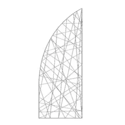 Screen sail structure decorations