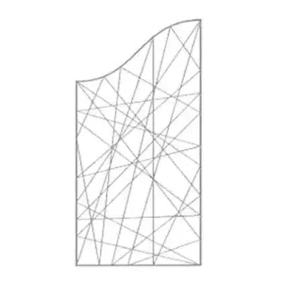 Screen wave structure decoration