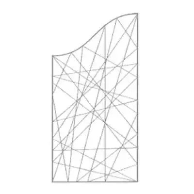 Screen wave structure decoration