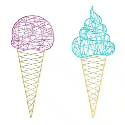 ice-Cream-Cones Ice Cream Cones Hanging Decoration